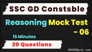 Read more about the article SSC GD Constable Reasoning Mock Test – 06