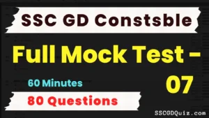 Read more about the article SSC GD Constable Mock Test – 07