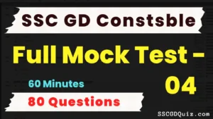Read more about the article SSC GD Constable Mock Test – 04
