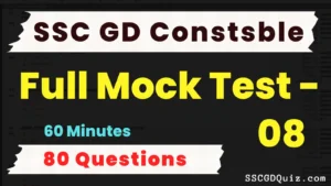 Read more about the article SSC GD Constable Mock Test – 08