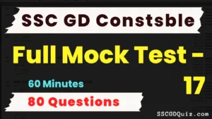 Read more about the article SSC GD Constable Mock Test – 17