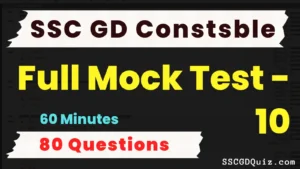 Read more about the article SSC GD Constable Mock Test – 10