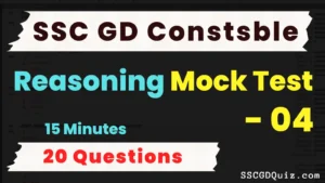 Read more about the article SSC GD Constable Reasoning Mock Test – 04