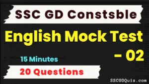 Read more about the article SSC GD Constable English Mock Test – 02