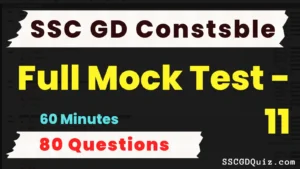 Read more about the article SSC GD Constable Mock Test – 11