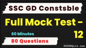 Read more about the article SSC GD Constable Mock Test – 12
