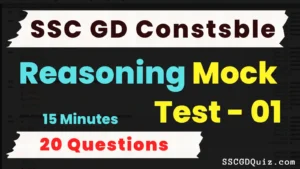 Read more about the article SSC GD Constable Reasoning Mock Test – 01